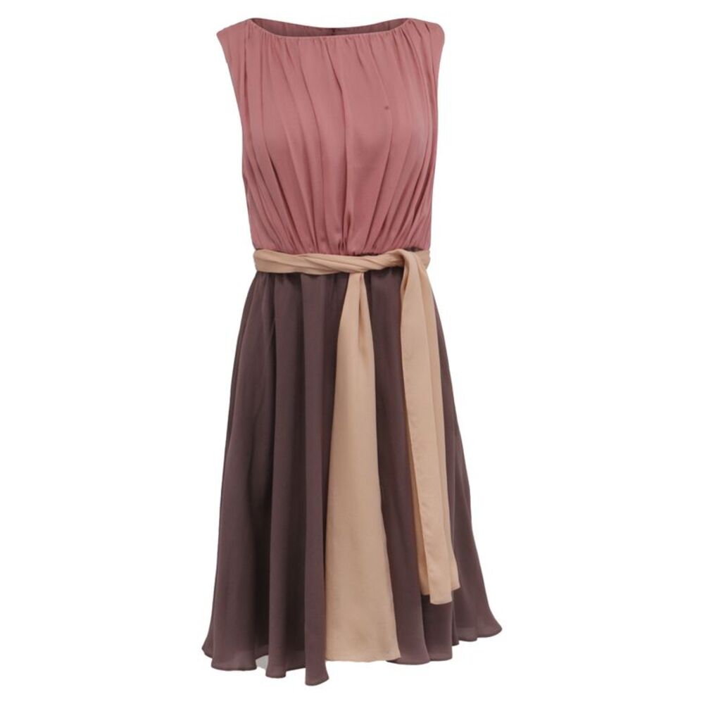 Escada Midi Dress in Multicolor Silk